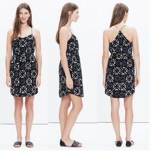 Madewell Starview Silk Batik Print Dress NWT